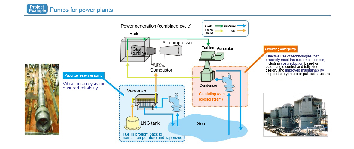 Pumps for power plants