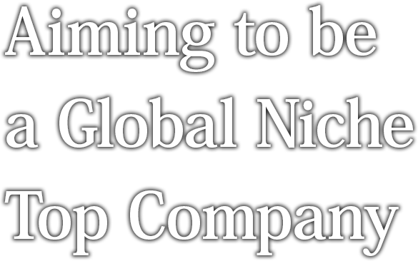 Aiming to be a Global Niche Top Company